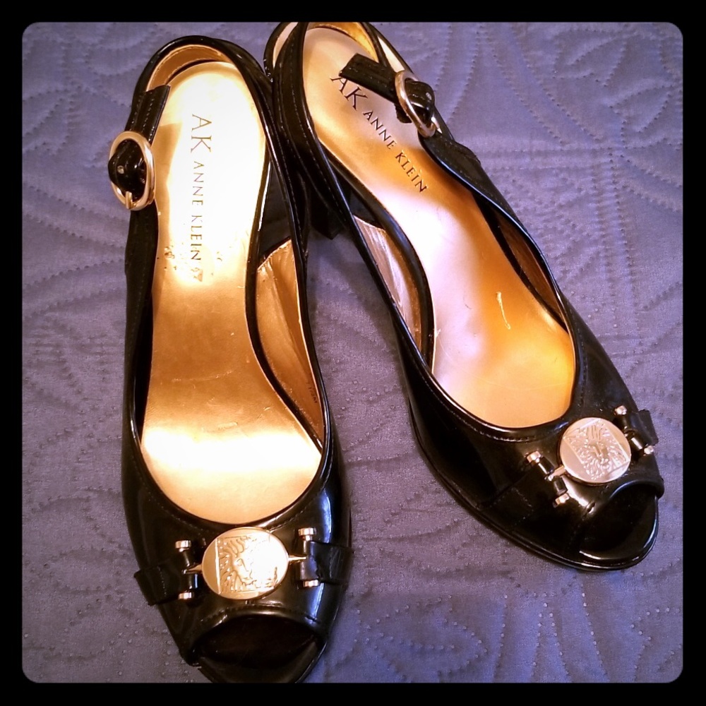 Anne Klein Slingback Peeptoe Heels